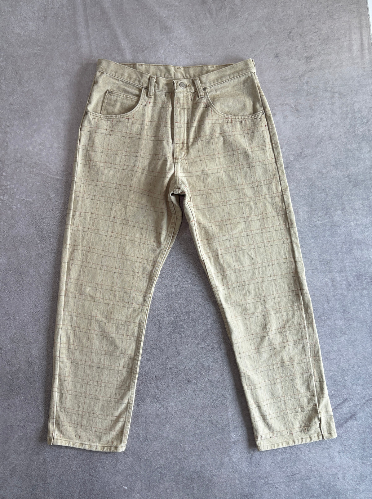 Stitchy Plaid Pants
