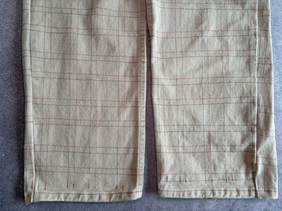 Stitchy Plaid Pants